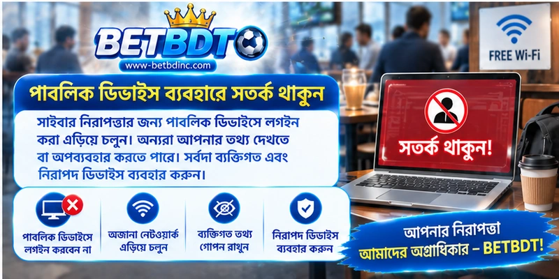 পাবলিক ডিভাইস ব্যবহারে সতর্ক থাকুন