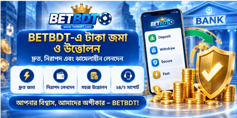 BETBDT-এ টাকা জমা ও উত্তোলন BETBDT-এ টাকা জমা ও উত্তোলন