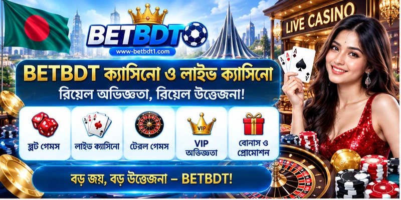 BETBDT ক্যাসিনো ও লাইভ ক্যাসিনো BETBDT ক্যাসিনো ও লাইভ ক্যাসিনো