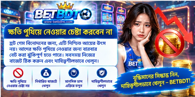 ক্ষতি পুষিয়ে নেওয়ার চেষ্টা করবেন না