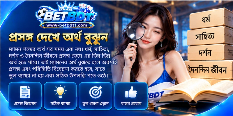 প্রসঙ্গ দেখে অর্থ বুঝুন